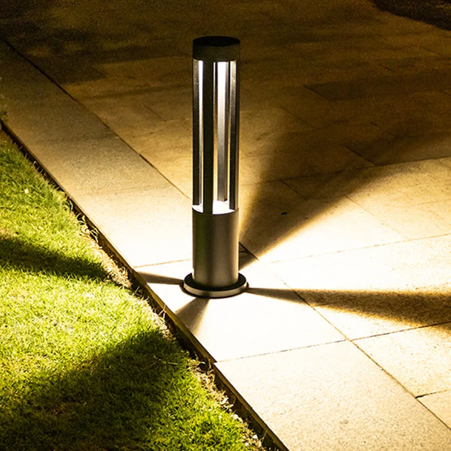 

10W Outdoor Garden Pillar Lawn Lamp Modern Column Lawn Lamps Hotel Landscape Villa Courtyard Post Bollard Light