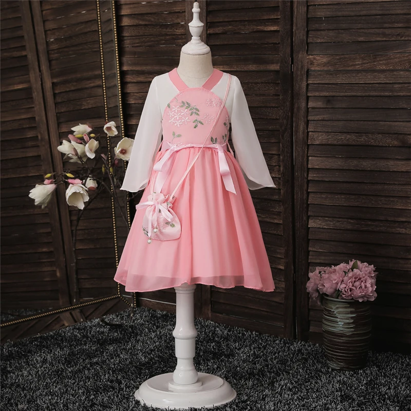 Hanfu 2020 new girls chiffon costumes costume fairy skirt embroidery daily dress kawaii Chinese style vestido chino robe new