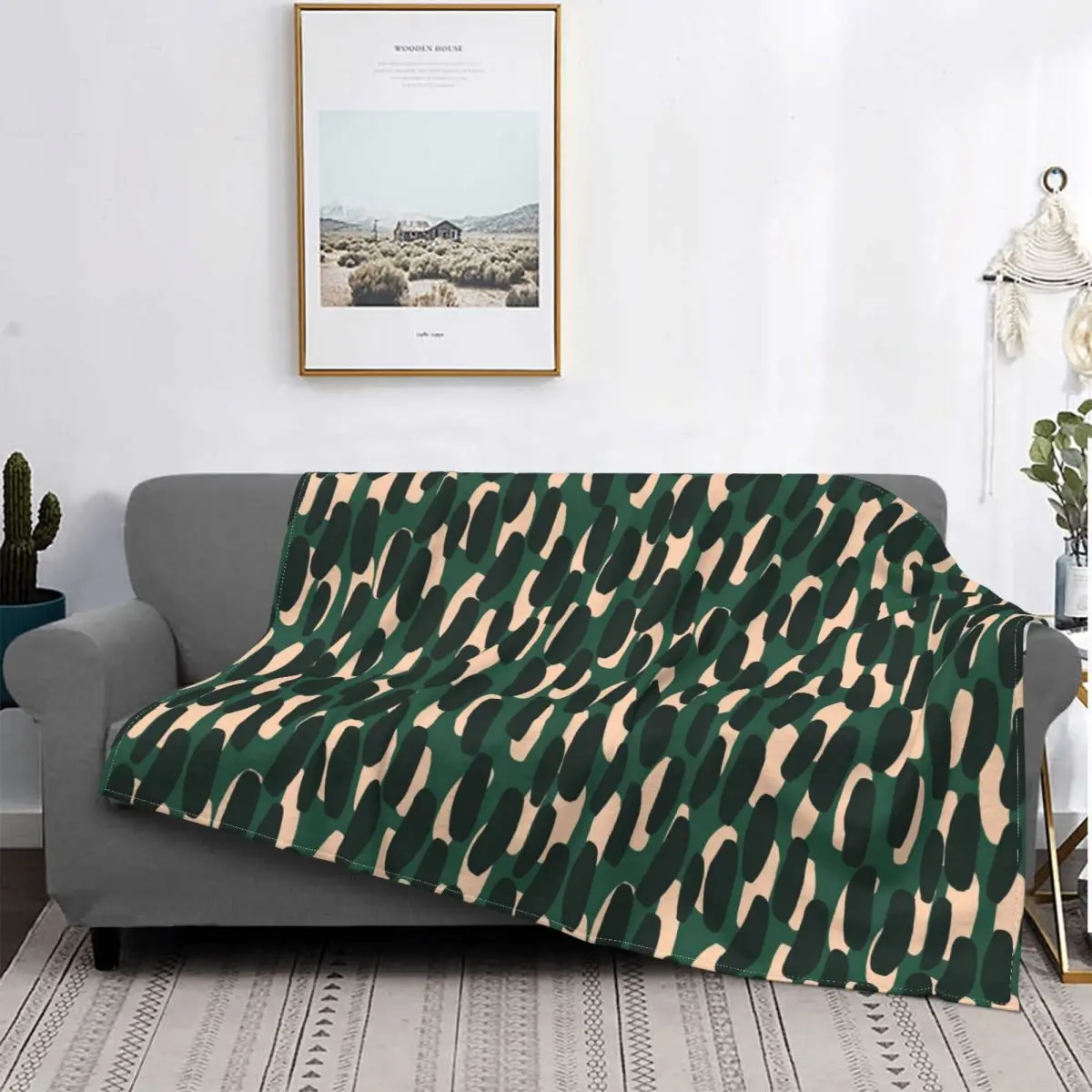 Cute Brushstrokes In Different Colors Blankets Fleece Decoration Ultra-Soft Throw Blankets for Bedding Bedroom Plush Thin Quilt