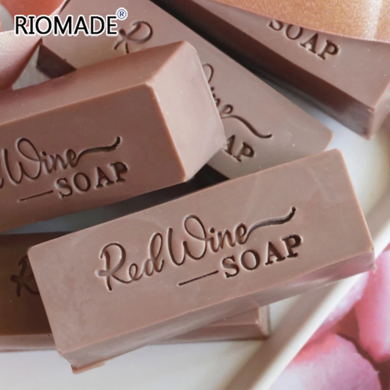 Simple Style Soap Stamp DIY Natural Handmade Making Seal Red Wine Cold Soap Transparent Acrylic Chapters