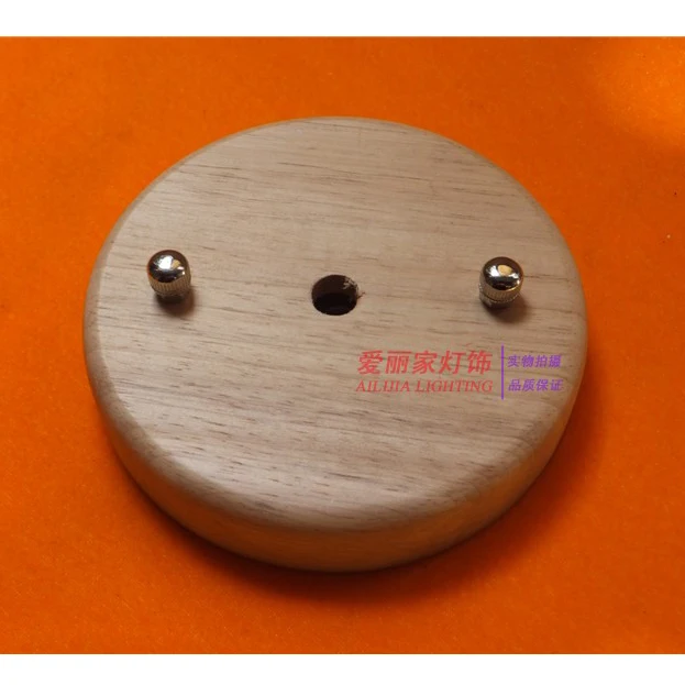 Wooden Ceiling Rosette - Diameter 10cm Round Solid Oak, for Chandelier & Pendant Light Mounting