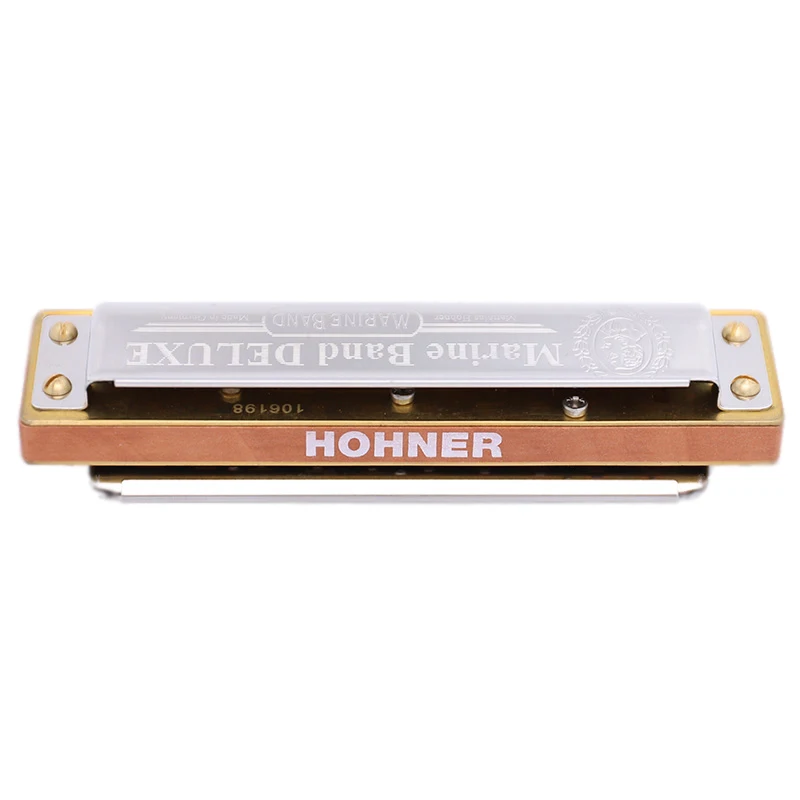 Hohner Marine Band Deluxe Diatonic 10 Hole Harmonica Mouth Organ Instrumentos Key C Blues Harp Pearwood Comb Musical Instruments