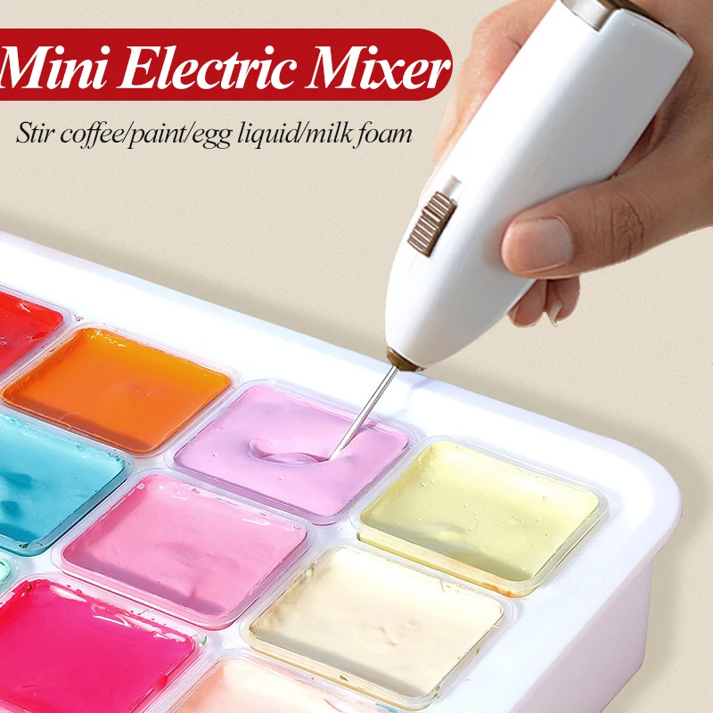 5 farben Elektrische Gouache Farben Mixer Mode Einfache Multifunktionale Rührer Schnelle Rühren Sogar Toning Rühren Mischen Mischen Werkzeug