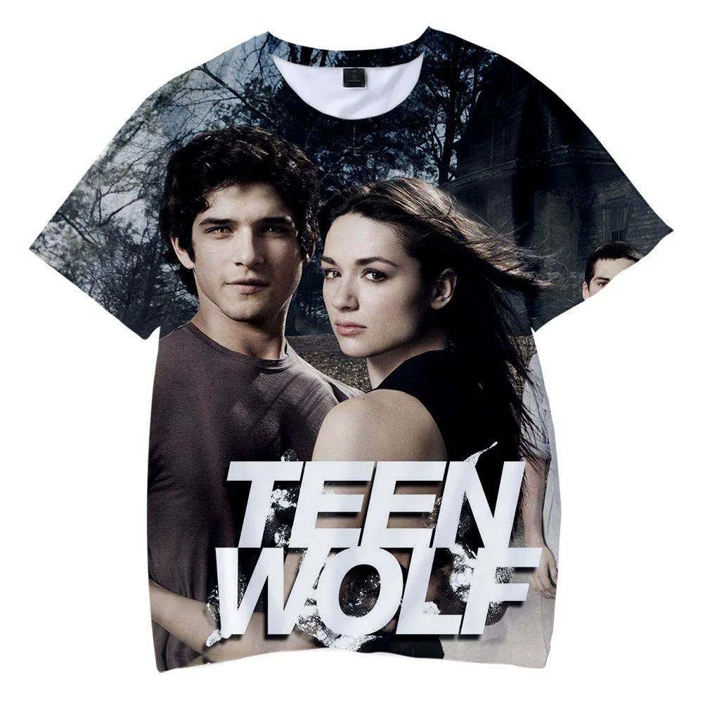 TV Series Teen Wolf 3D Printed T Shirt Women Men Summer Fashion Popular Casual Funny Short Sleeve Oversize Top