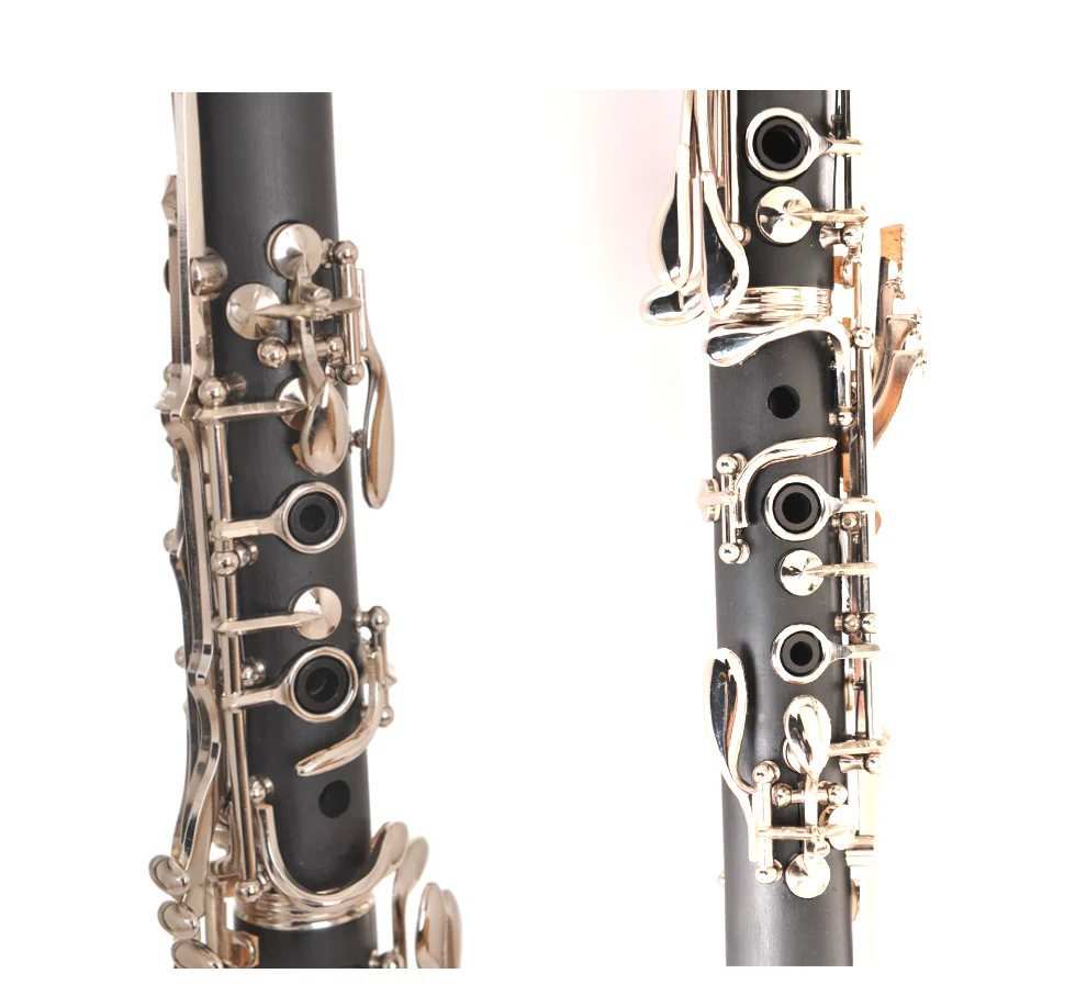 JM ABS 17 Key Clarinet bB Flat Soprano Binocular Clarinet with Cleaning Cloth Gloves Screwdriver Reed Case Woodwind Instrumen