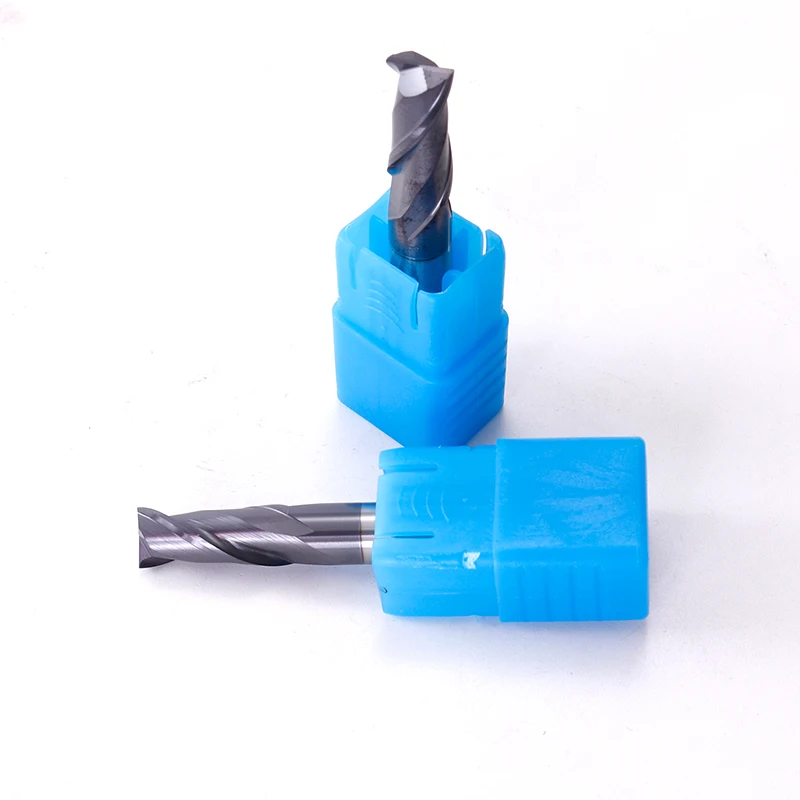 ZGT utensili di fresatura CNC Fresa HRC50 2 flauto metallo taglierina lega carburo di tungsteno acciaio Fresa Fresa 3mm 4mm 6mm 8mm 10mm
