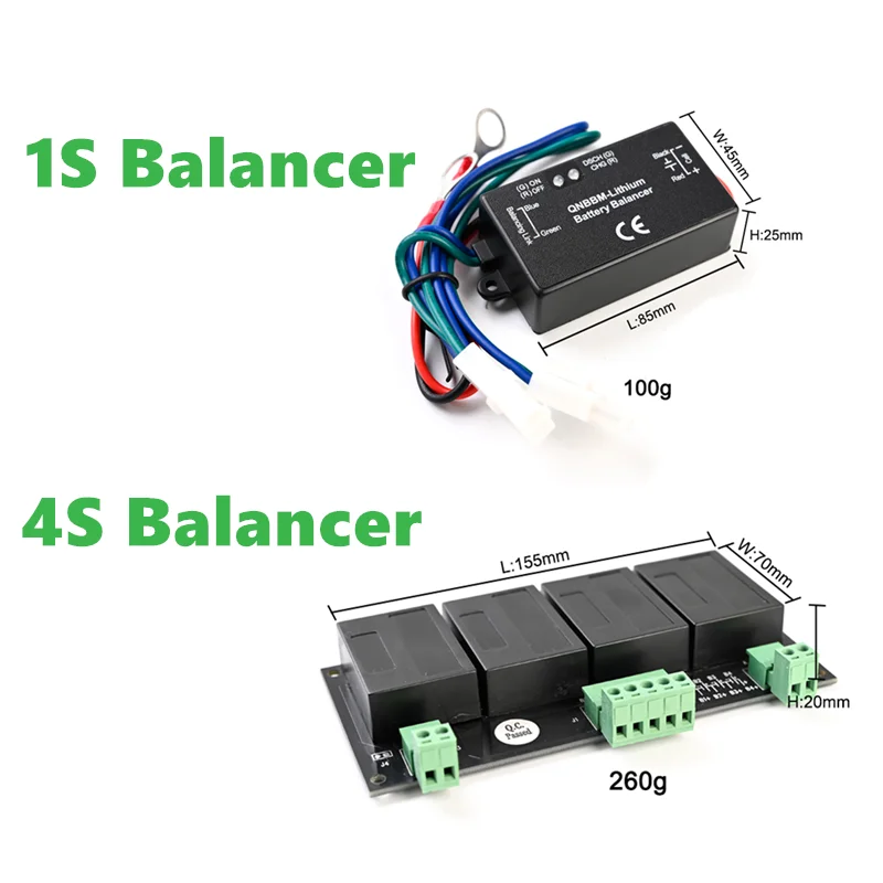 Imagem -04 - Lithium Battery Equalizer Balanceador de Bateria Ativo Bms para Lifepo4 Lto Lincm 18650 Energia Solar ev rv Carro Barco Polônia 4s12v