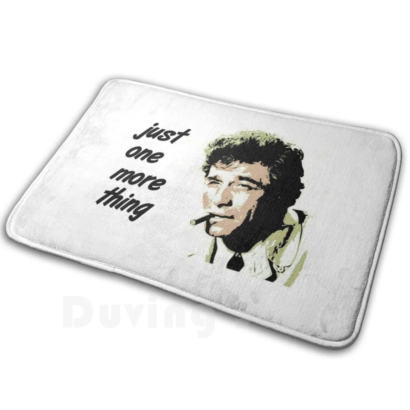 Columbo Carpet Mat Rug Cushion Soft Non-Slip Columbo Just One More Thing Funny Original Love Birthday Christmas Comedy