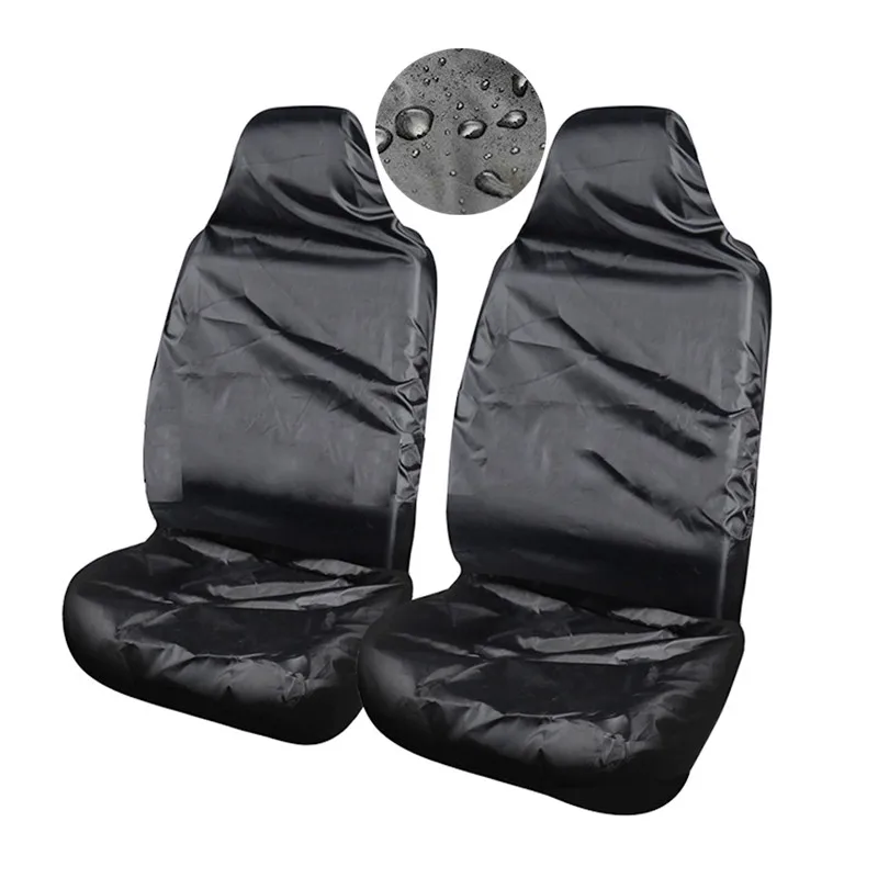 1 Pcs Car Seat Cover Driver And Co Driver Waterproof And Dustproof Car Seat Cover Single Seat Black Car Interior Accessories