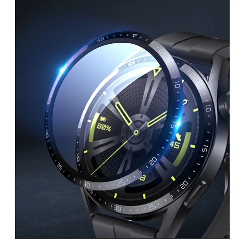 Protective Film For Huawei Watch GT 3 46mm SmartWatch Screen Protector Film Full Cover Clear TPU Curved Anti-Scratch Accessories