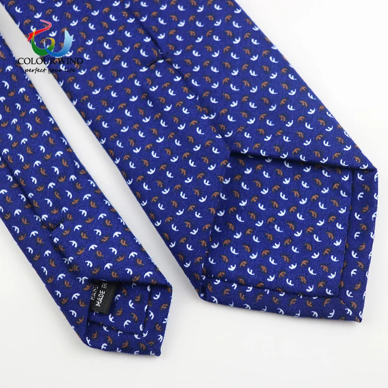 Mens Cotton Neck Ties Anchor Flower Printed Adult 6CM Handmade Neckwear Soft Casual Cravat Party Club Pub Suit Gift