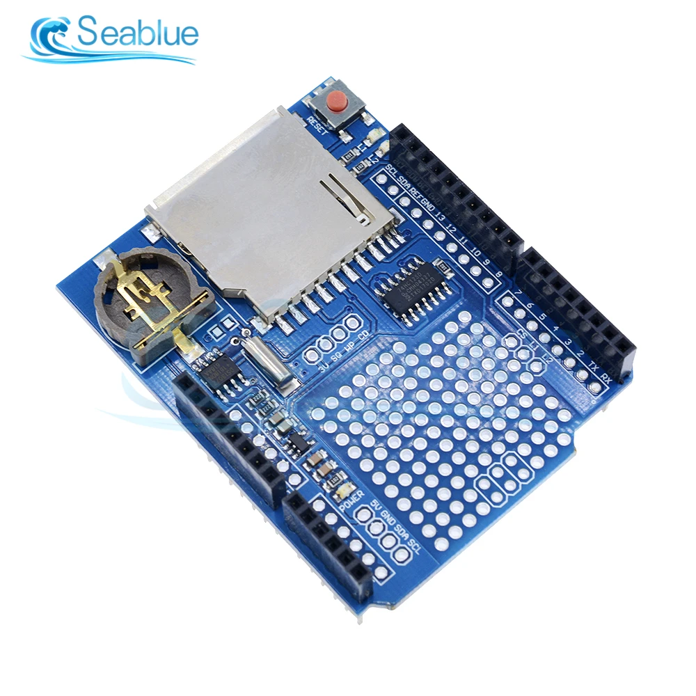 DS1307 Data Logger Module Logging Recorder Shield V1.0 RTC Real Time Clock For Arduino SD Card DC 3.3V