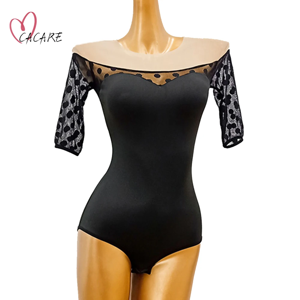 Bodysuit para competição de dança, vestido feminino padrão d0755, para concurso, dança de tango, valsa latina