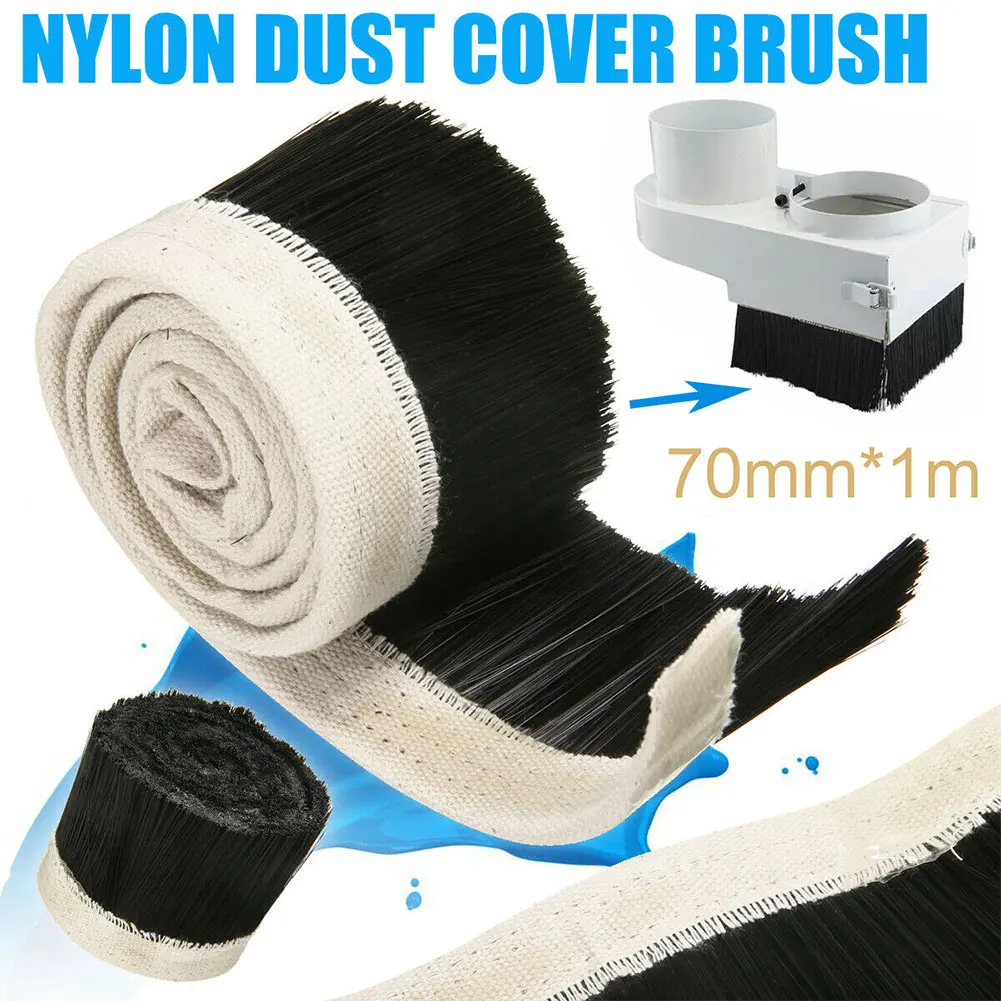 1M Length Vacuum Cleaner DIY Woodworking Nylon Accessary Engraving Machine CNC Router Spindle Motor Carpenter Dust Cover Brush