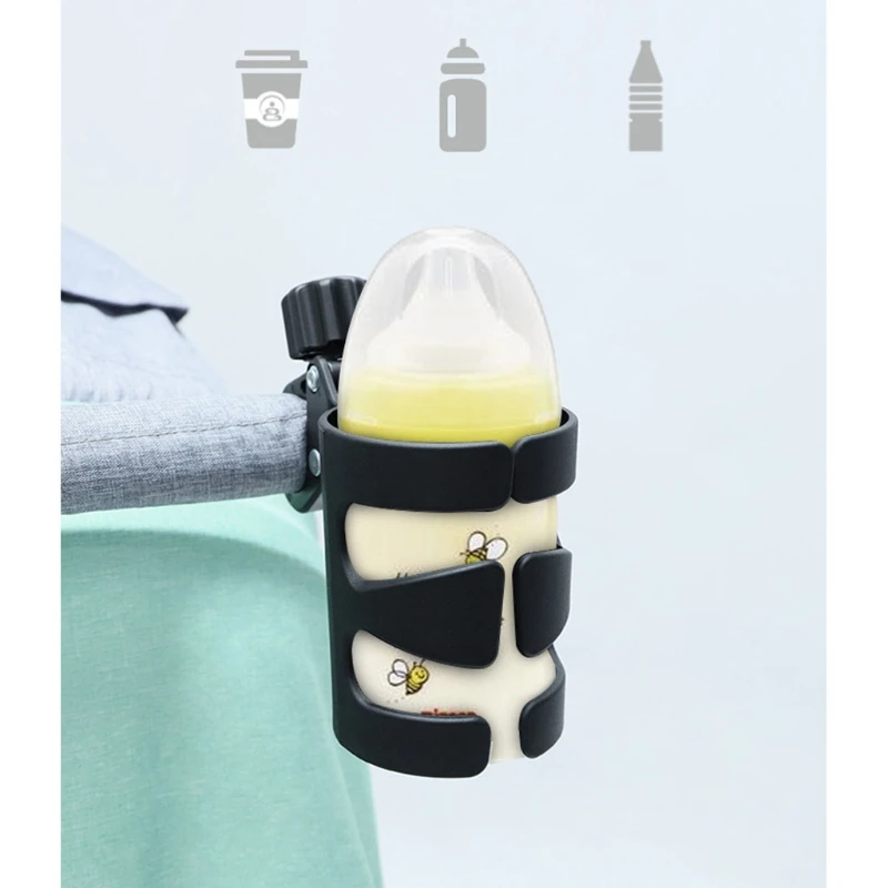 

Baby Stroller Cup Holder Universal 360 Rotatable Drink Bottle Rack for Pram Pushchair Wheelchair Accessories