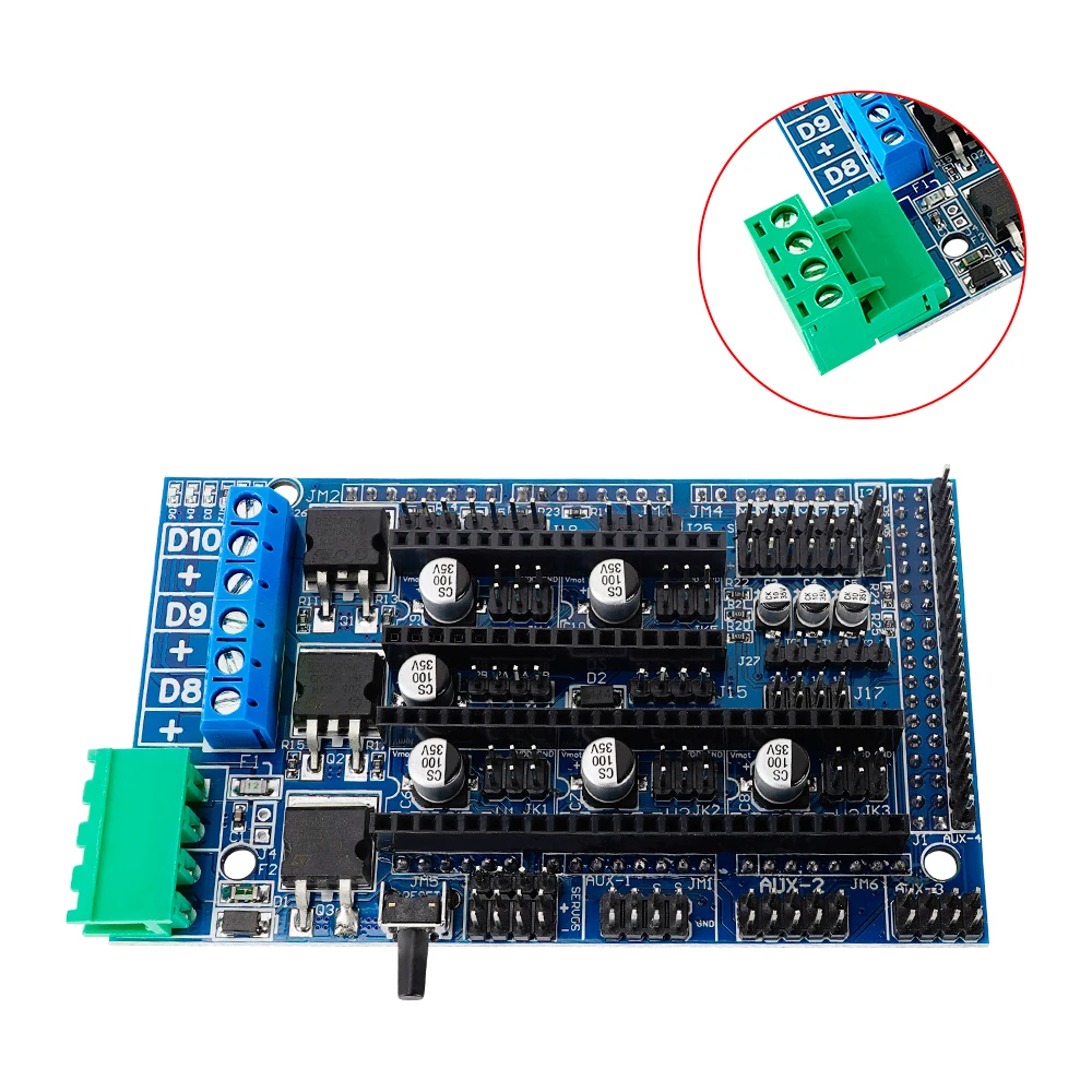 RAMPS 1.4/1.5/1.6  Expansion Control Panel Board Mega 2560 A4988 12864LCD Motherboard 3D Printer Parts PCB Heatbed Board