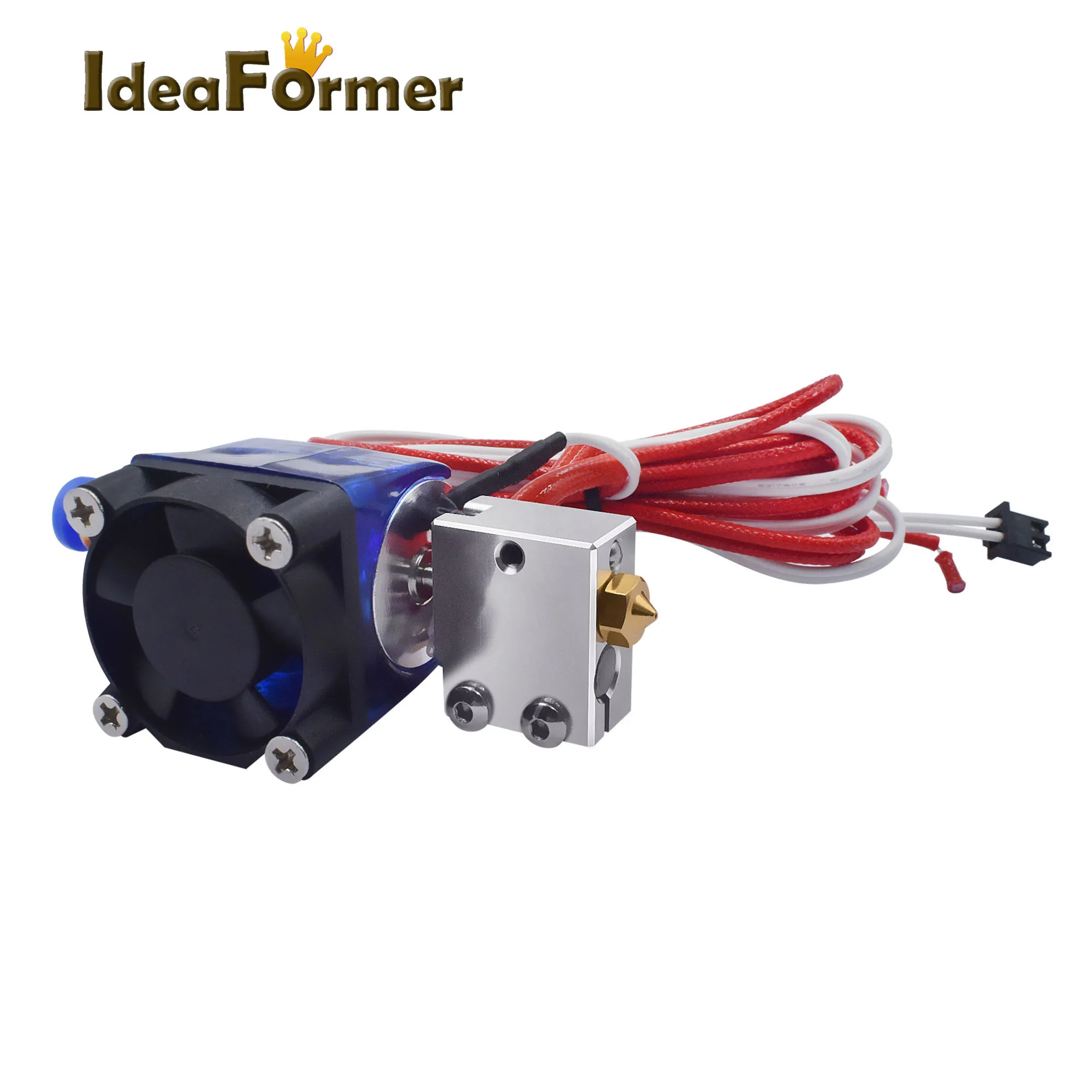 3D Printer V6 Volcano Hotend 12V/24V 1.75mm  Remote Bowen Print J-head Hotend with Cooling Fan Bracket for E3D HOTEND for PT100