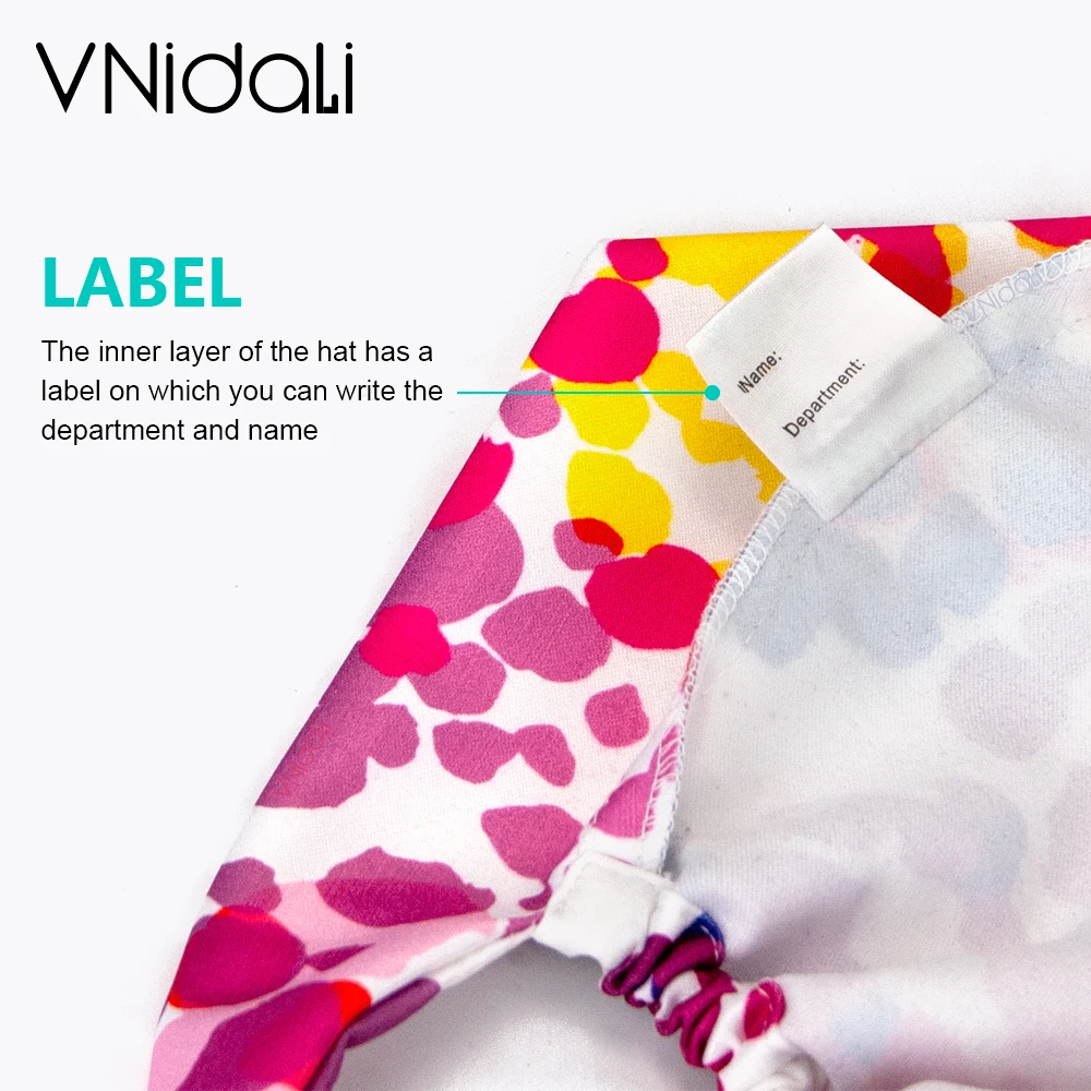 vnidali New Printing Cotton cap scrubs caps women Chemical work hats nursing accessories wholesale