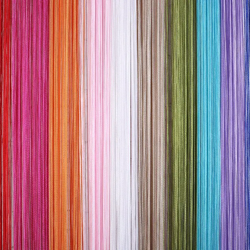 Shiny Tassel String Curtain, Solid Line Curtains, Window Door Drape, Living Room Decor, Valance, Home Decor, 3m * 3m