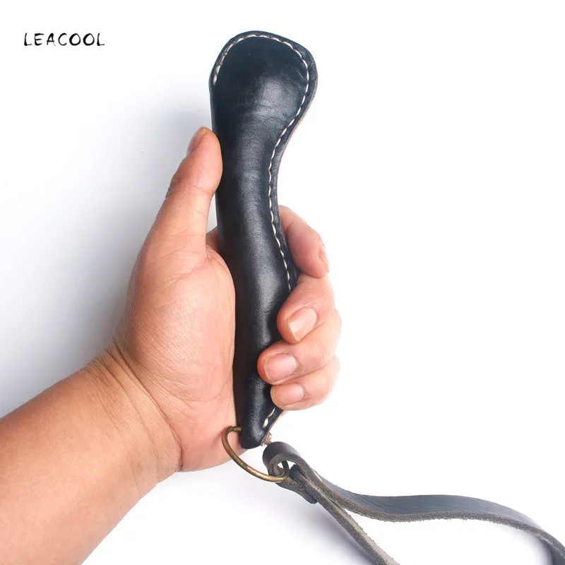 보스턴 라켓, Gryene Jack Sap 정품 가죽 동전 지갑 가방, 외계인 자기 방어 다기능 EDC 도구, 18cm