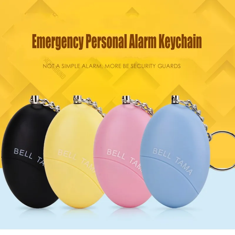 

NEW Bell Tama Mini Keychain Personal Alarm 120dB Emergency Self Defense Alarm Keychain for Protecting Women Kid Built-in Battery