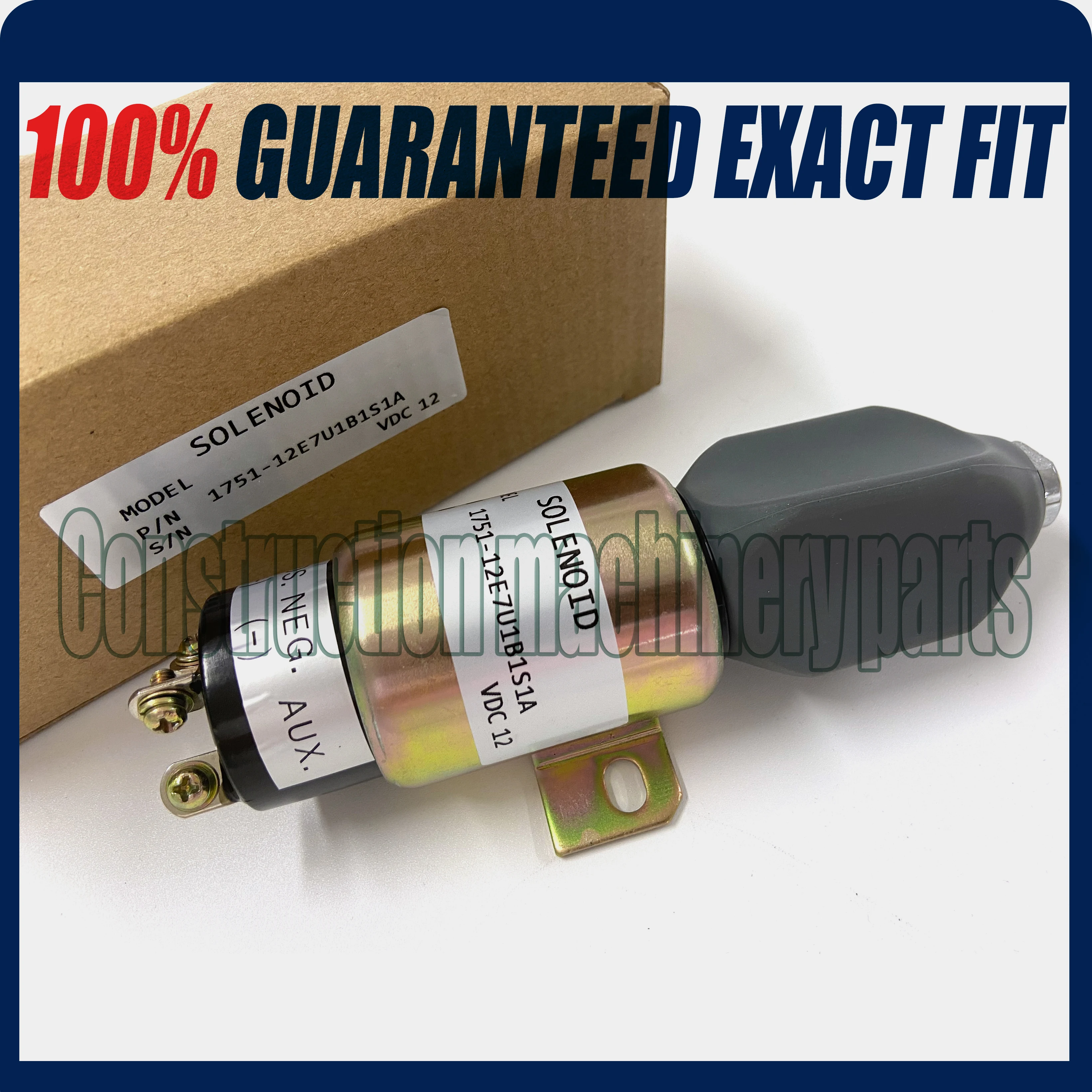 Woodward Stop Solenoid 1751-12E7U1B1S1A 1700-2507 12VDC (3 terminals)