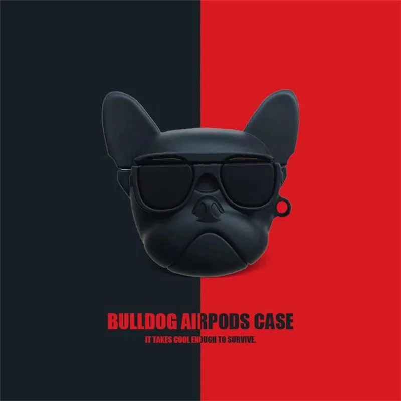 Porte-clés bouledogue mignon pour Apple AirPods merveilleuse Isabel, étui pour écouteurs sans fil en silicone, chien de dessin animé, housse pour AirPods 2, 3, Pro Box, nouveau