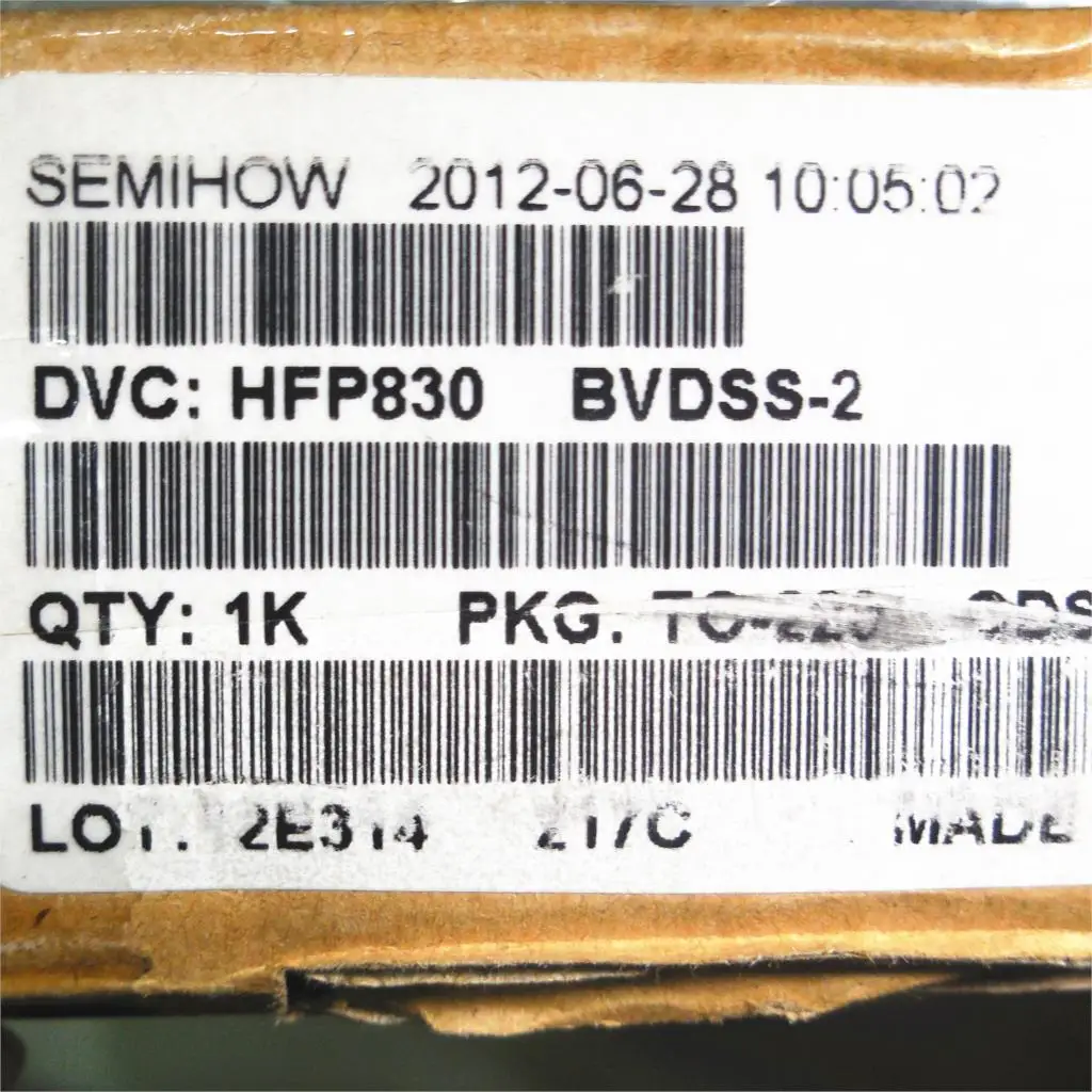 10 Teile/los HFP830 5A 500V TO220 DIP MOSFET Transistor NEUE Original Auf Lager