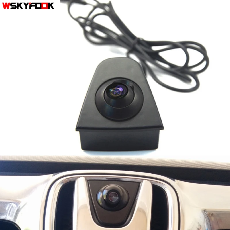 CCD Car Front View Logo Camera for honda Odyssey accord CRV XR-V Spirior Crosstour Civic Fit hatchback CITY logo parking assist