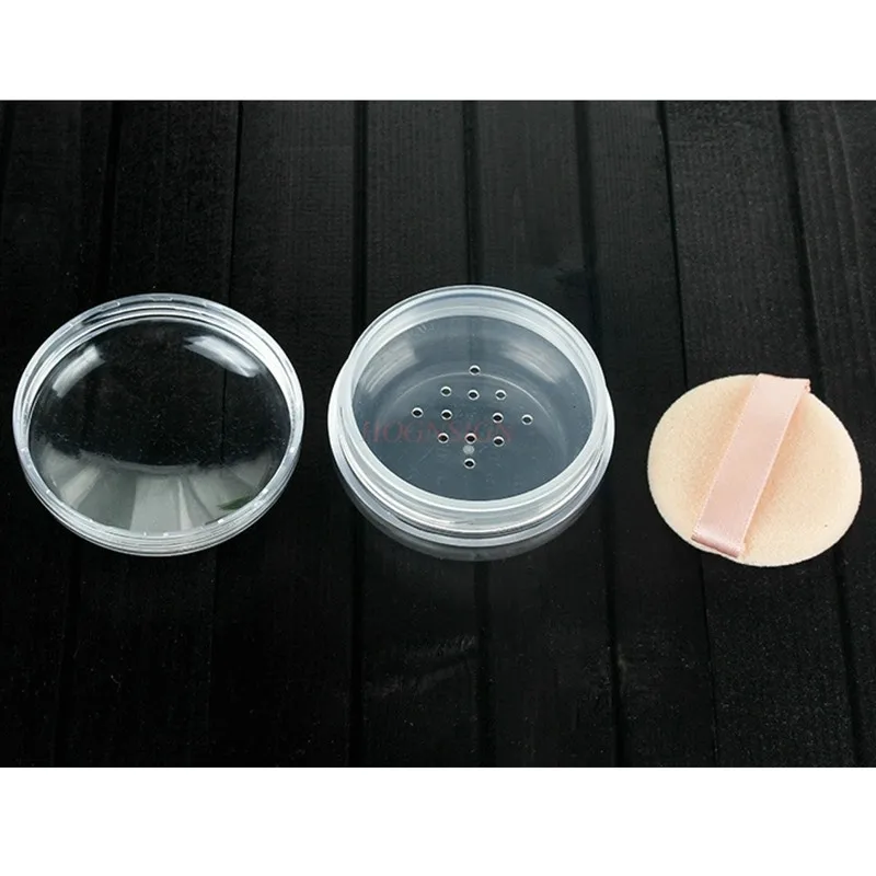 Boîte de poudre libre de haute qualité, boîte de poudre de miel, bouffée de poudre floquée naturelle, voyage, outils de beauté portables, boîte de distribution, vente