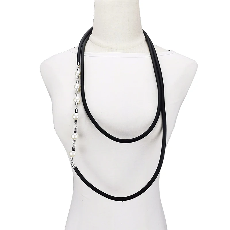 UKEBAY New Boho Handmade Necklaces Pearl Pendant Necklace For Women Luxury Jewelry Rubber Jewelry Wedding Accessories Wholesale