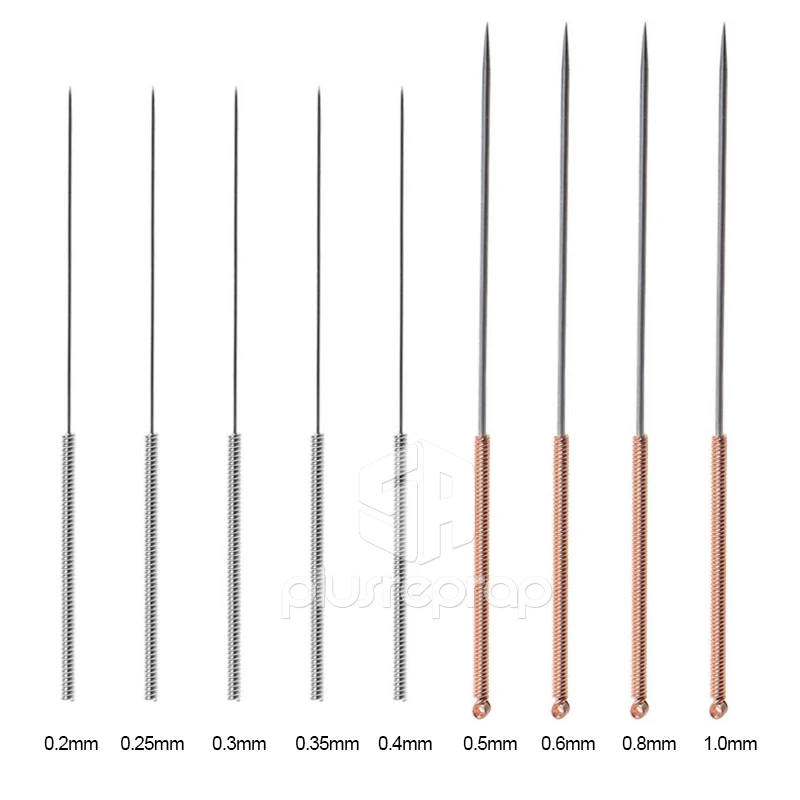 Aguja de limpieza de boquillas, limpiador de taladro especial de acero inoxidable para boquilla MK8 V6, agujeros pasantes, 0,2-1,0mm, piezas de