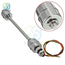 Stainless Steel Float Sensor Switch Liquid Water Level Sensor Controller Double Ball Float Switch Tank Pool Flow Sensors 200mm