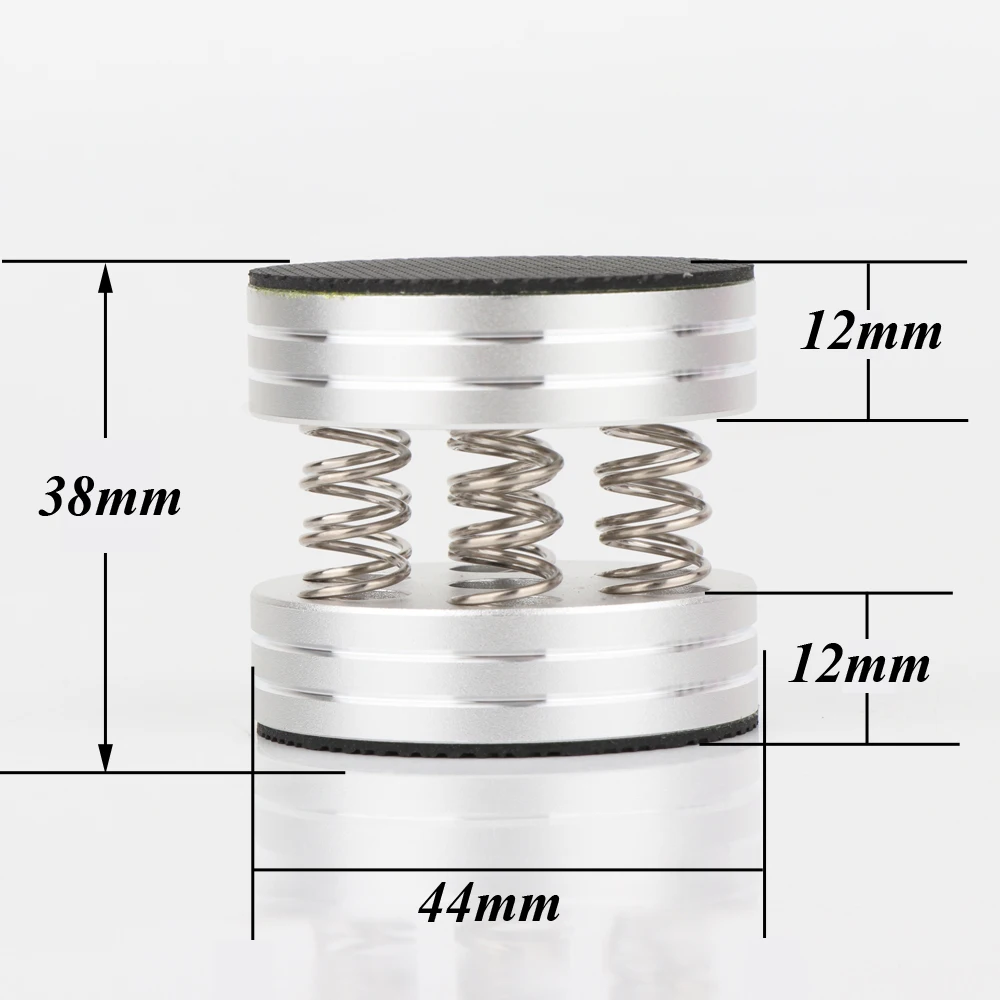 Suporte de isolamento de alumínio para alto-falantes, 4 unidades, suporte de isolamento de alumínio para amplificador/alto-falante hifi al4438b