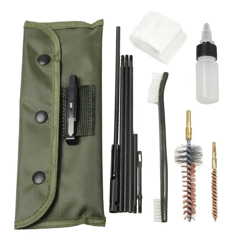 

AR15 M16 Rifle Gun Cleaning Kit Set for Rifle .22 22LR .223 556 gun Cleaning Rod Nylon Brush Cleaner Gun Accessories Clean Tools