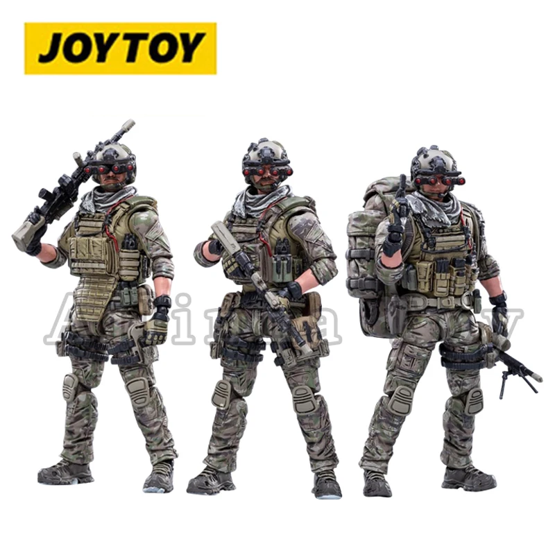 JOYTOY 1/18 Action Figure (3PCS/SET) Hardcore US Navy Seals (Extra Free Weapons) Anime Collection Military Model