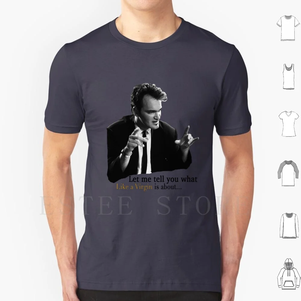 Reservoir Dogs-Like A Virgin T Shirt Print Cotton Quentin Tarantino Reservoir Dogs Like Virgin Dialogue Miramar Movie Legendary