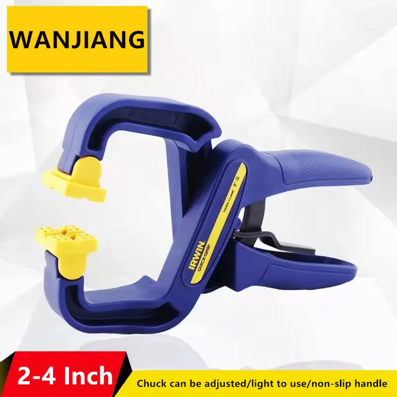 1/2/4Inch Quick Ratchet  Plastic Spring Clamps G Type Extra Large Nylon Clip Wood Carpenter Spring Clamps  Woodworking Tool