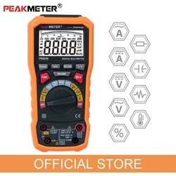 PEAKMETER PM8236 Auto Gamma manuale Multimetro tester Digitale professionale con TRMS Temperatura capacità di frequenza NCV Test