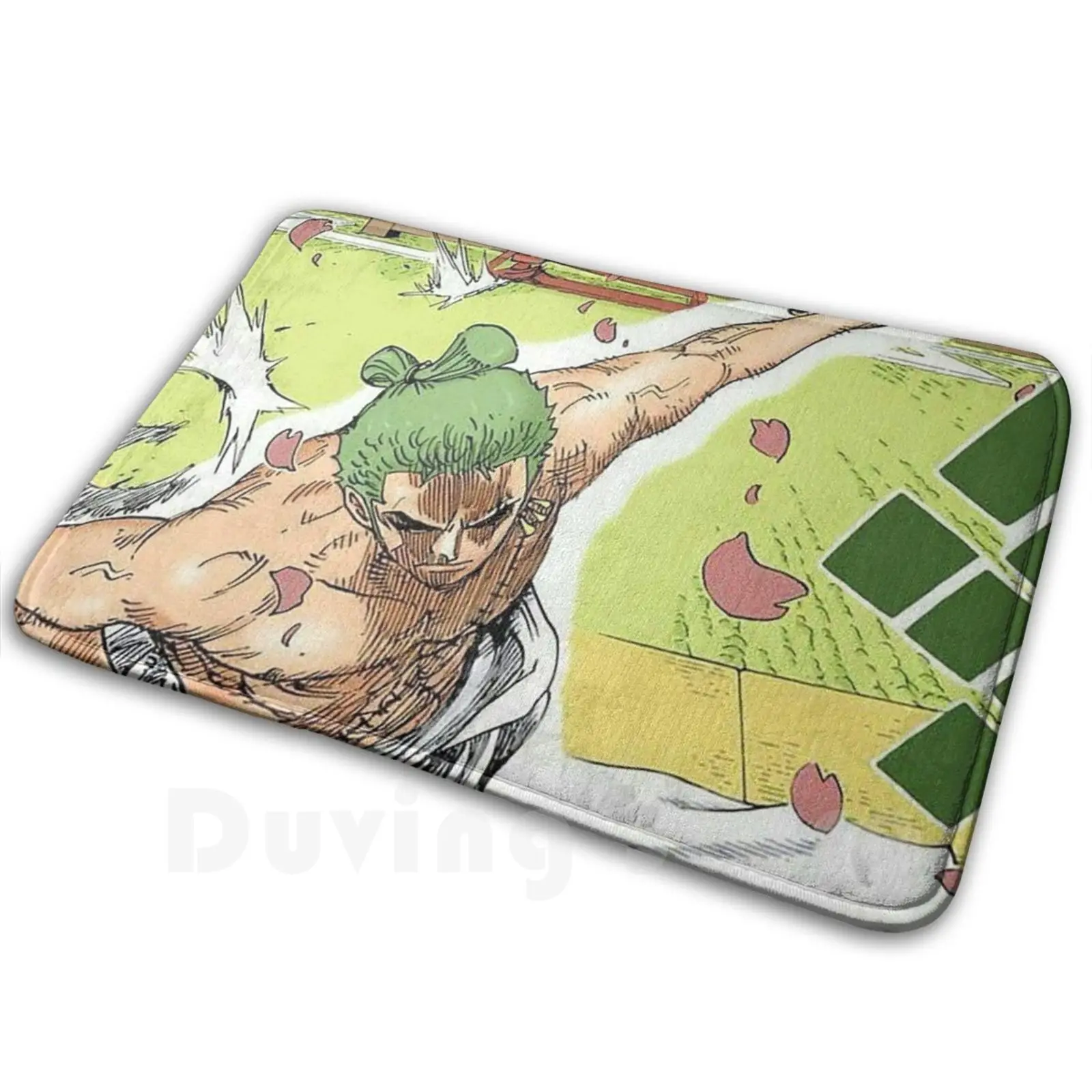 Zoro Wano Kuni Carpet Mat Rug Cushion Soft Zoro Wano Sword Katana Roronoa Manga Anime Kuni Luffy