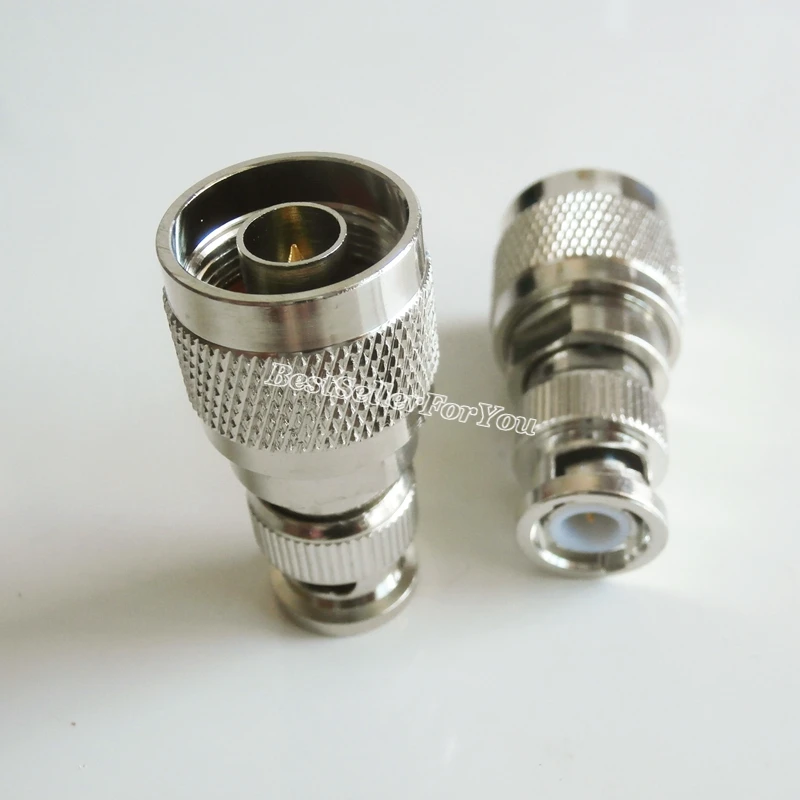 1Pcs N Type Male Plug Connector Bnc Stekker Rechte Rf Coaxiale Connector Koper Adapter
