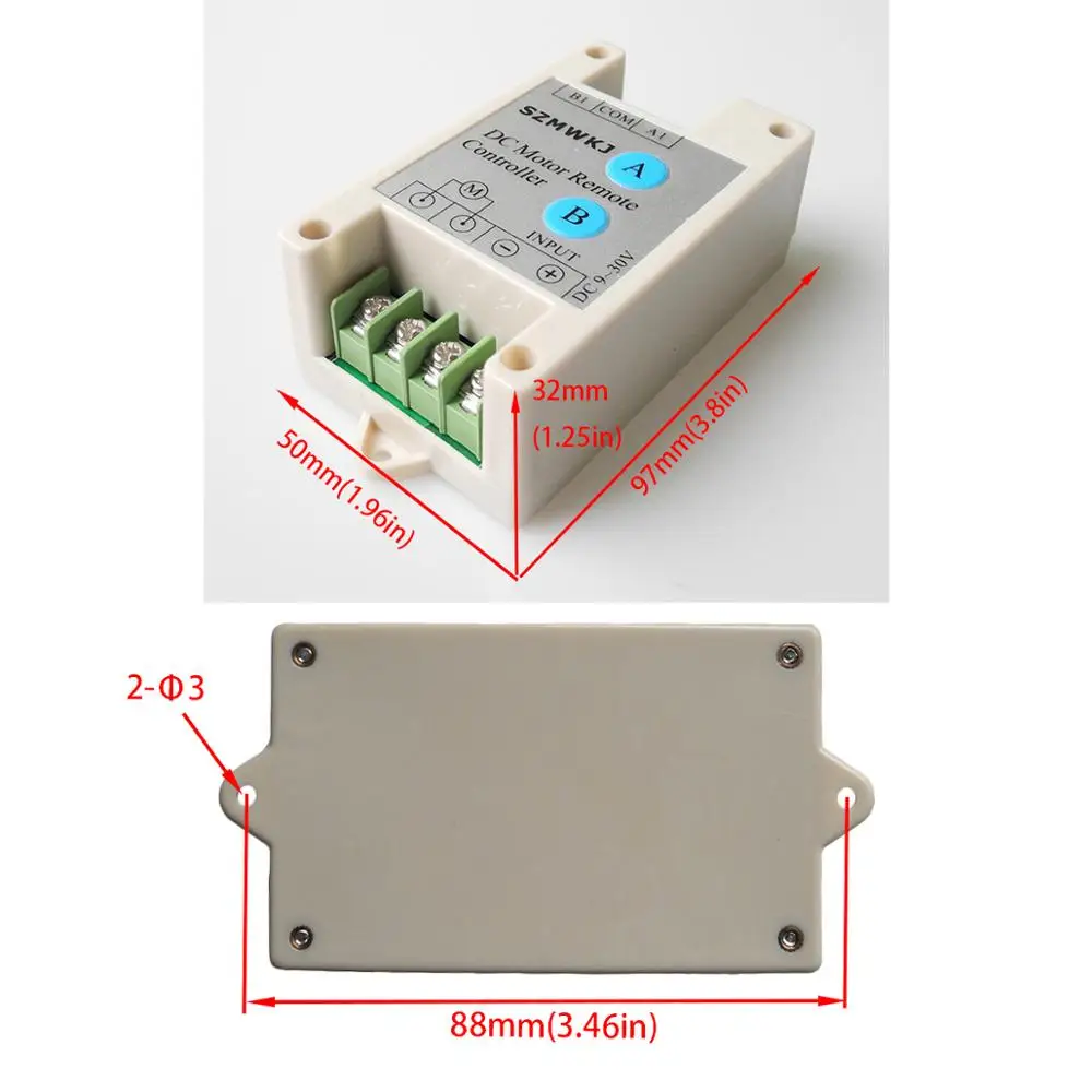 Electric 12V /24V Volt DC Remote Control DC Motor Forward Reverse Controller Module For Heavy Duty Linear Actuator / Elevators