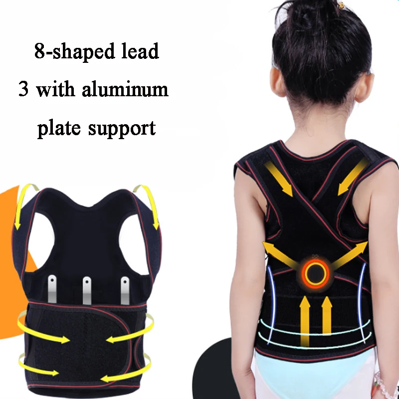 Children Back Belt Kids Posture Corrector Humpback Correction Shoulder Spine Back Support Belt Corset For Girl Boy Students