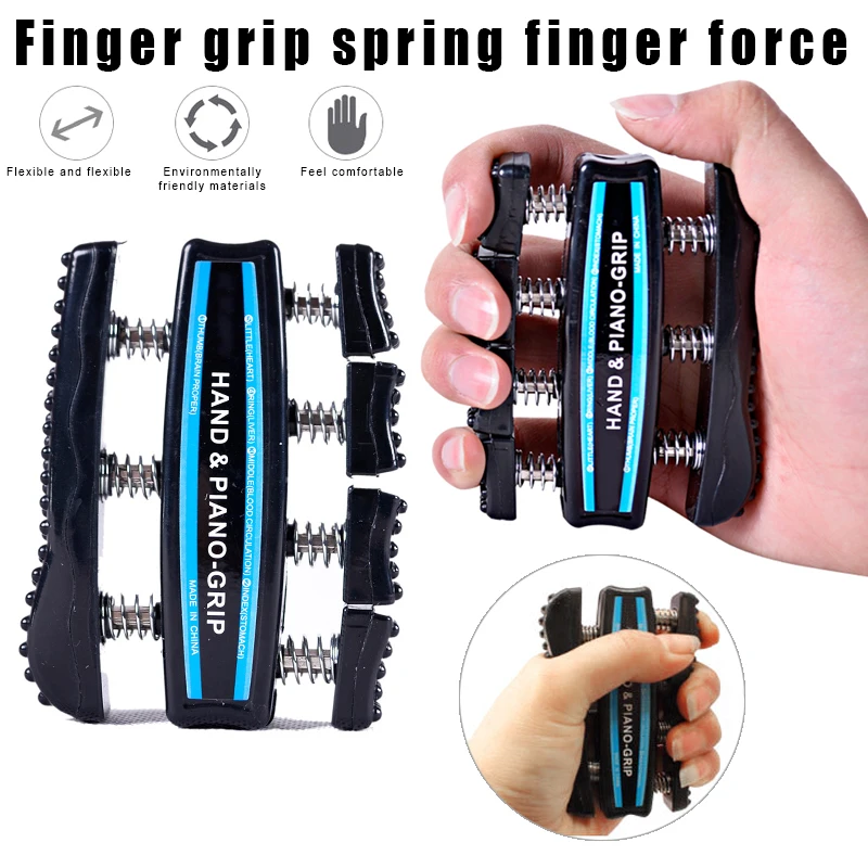 Hand Exerciser Finger Strengthener Hand Piano Grip Spring-Loaded Finger-Piston System Isolate Exercise Each Finger Grip