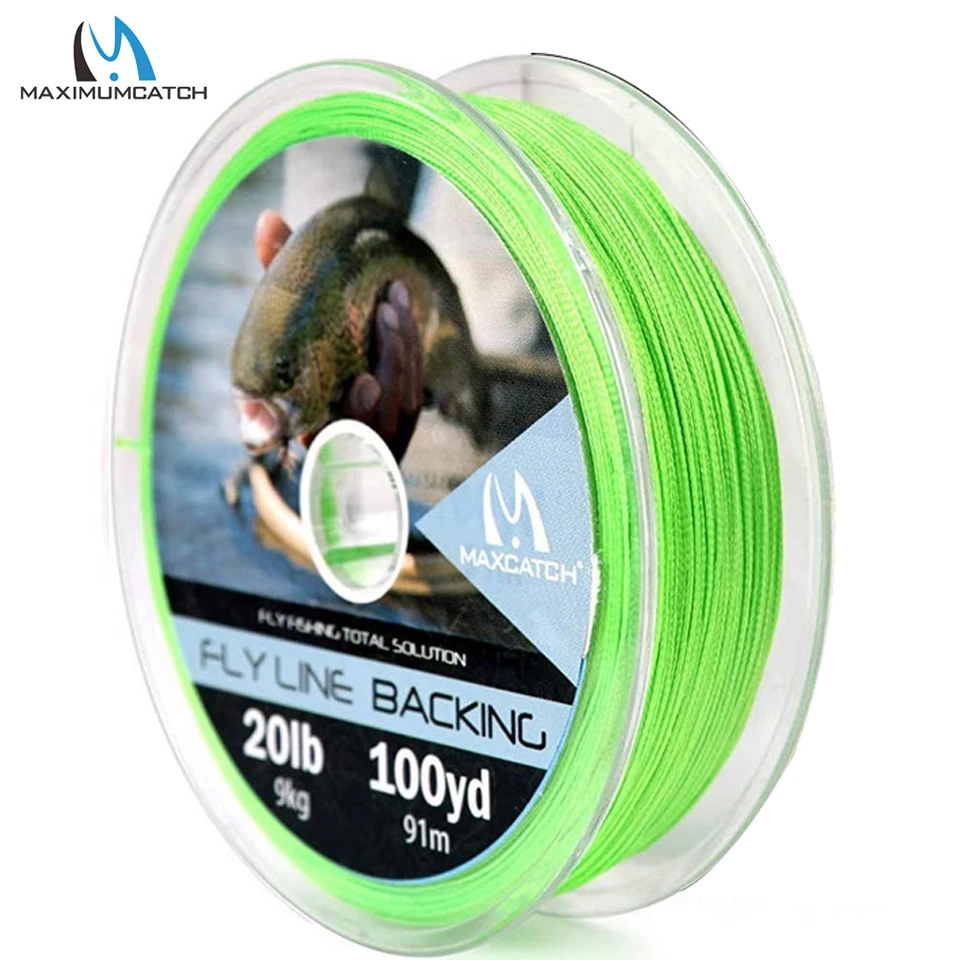 Maximumcatch Backing Fly Line 100/300 Yards 20/30LB Mehrfarbige Backing Line Geflochtene Fliegenfischschnur