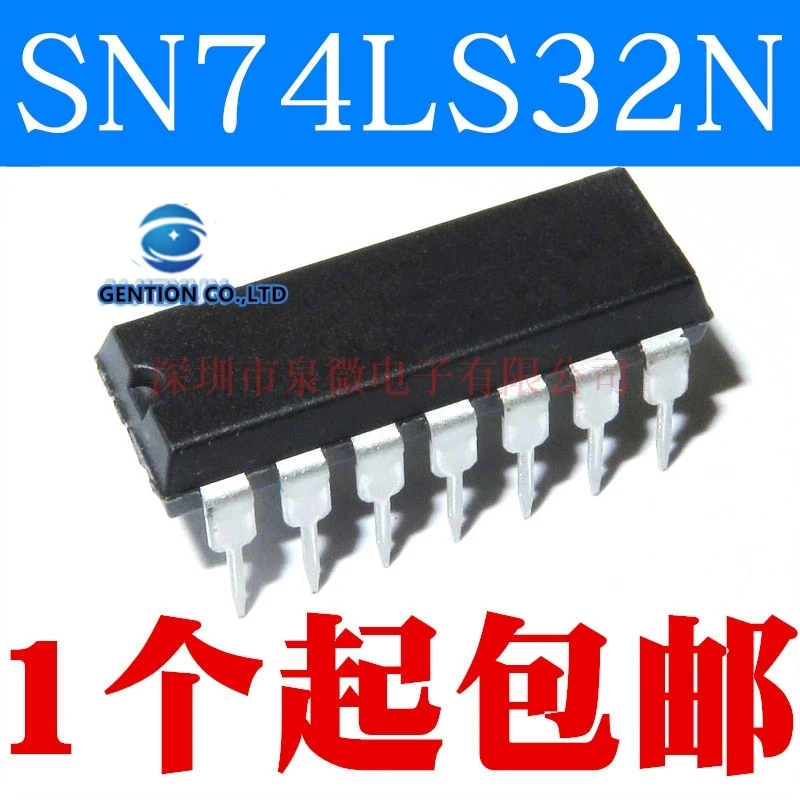 10PCS ตกแต่งบ้าน SN74LS32N HD74LS32P เป็น4กลุ่ม2อินพุตหรือประตู DIP14ในสต็อก100% ใหม่และ original