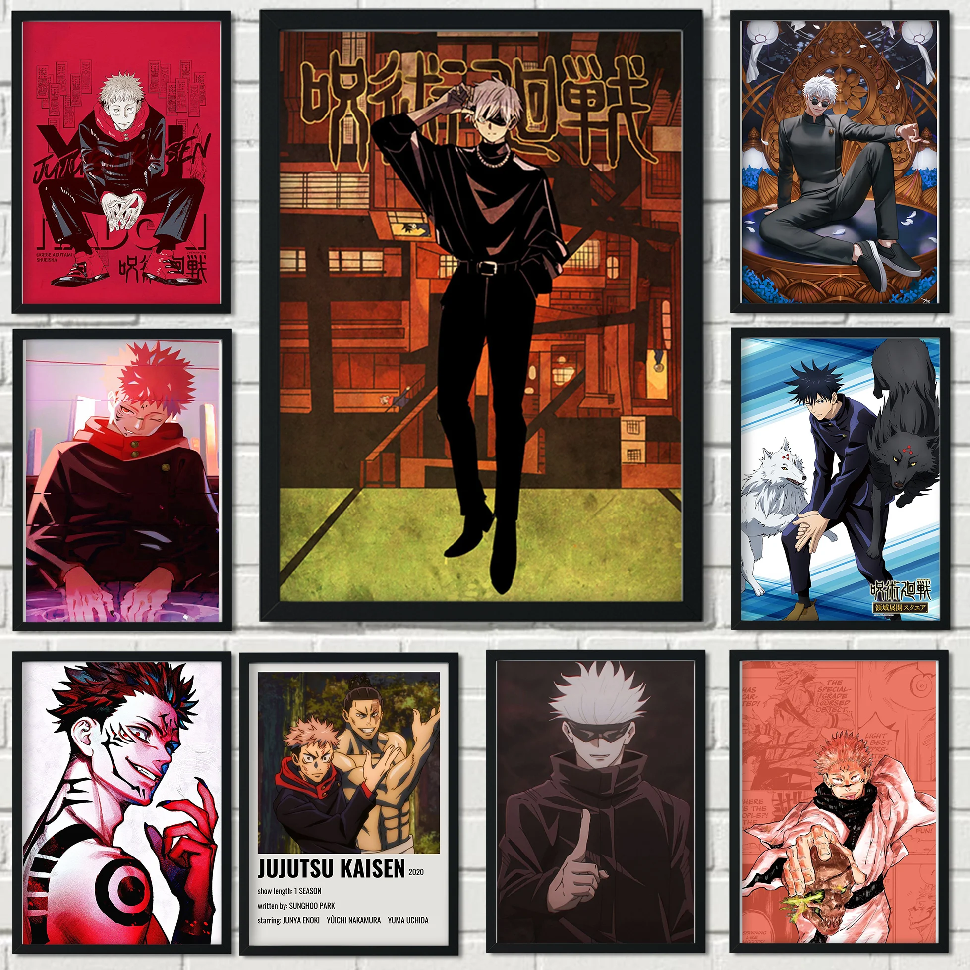 Canvas Painting Prints And Posters Anime Jujutsu Kaisen Pictures Wall Art Home Decoration Nordic Style Bedroom Living Room Decor