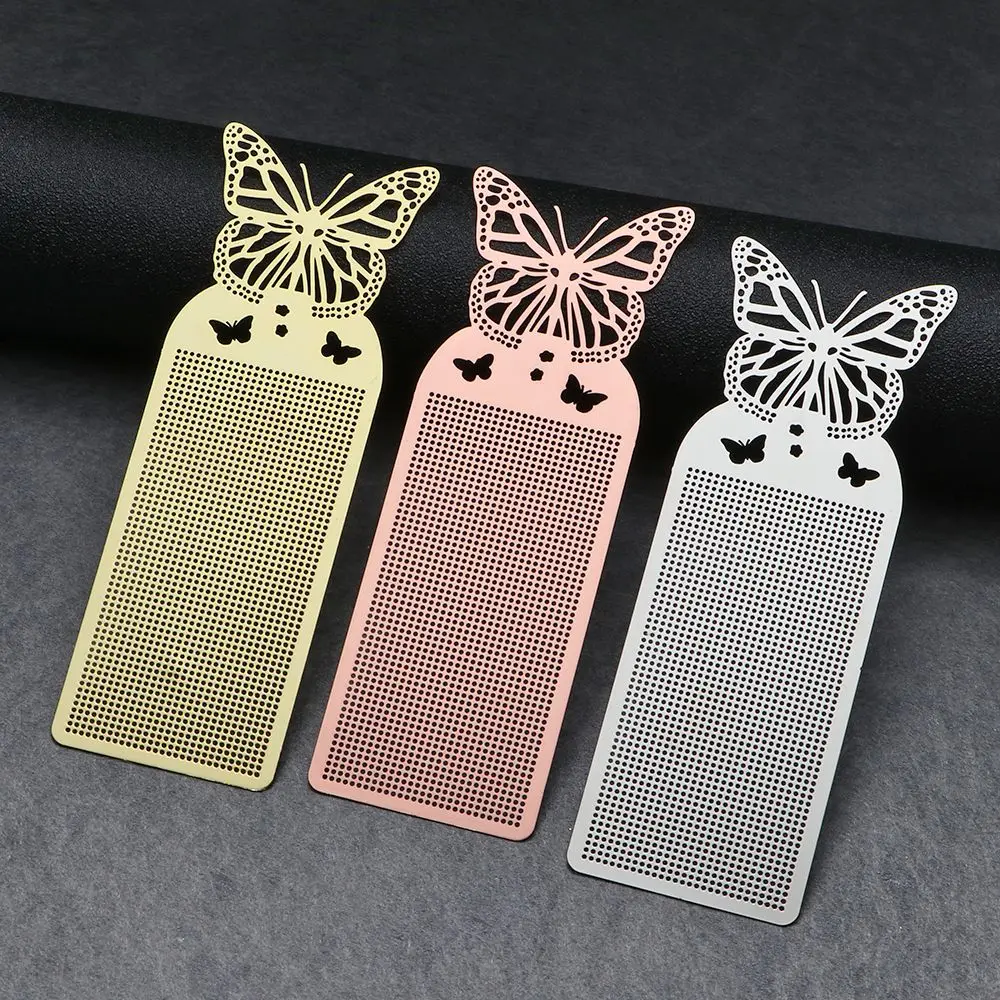 New DIY Craft Cross Stitch Bookmark Cute Butterfly Owl Metal Silver Golden Needlework Embroidery Counted Cross-Stitching Kit