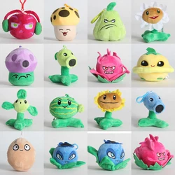 1pcs 10cm Plants vs Zombies Plush Toys PVZ SunFlowe Peashooter Nut Plush Soft Stuffed Clip Keychain Toy Gift for Kids Children