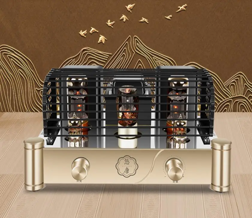 

YOUTANG MK8500 12W HIFI fever QCC3034 Bluetooth 5.0 EL34 + 6N2 vacuum tube Class A single-ended audio amplifier